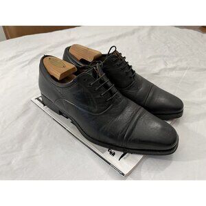 Magnanni Black Leather Oxford Dress Shoes Men's Size 8 M
